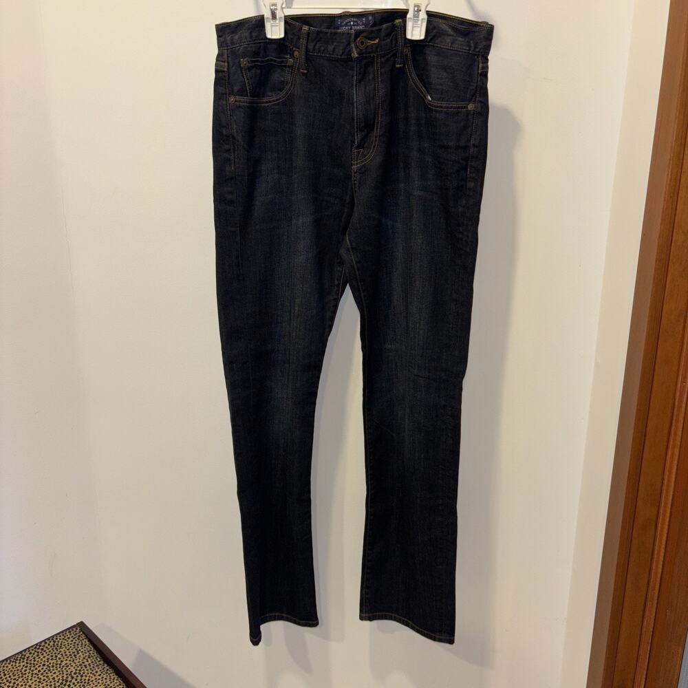 Lucky Brand 221 Original Straight Mens Jeans 33 X 32 (35x33) Dark Blue Denim